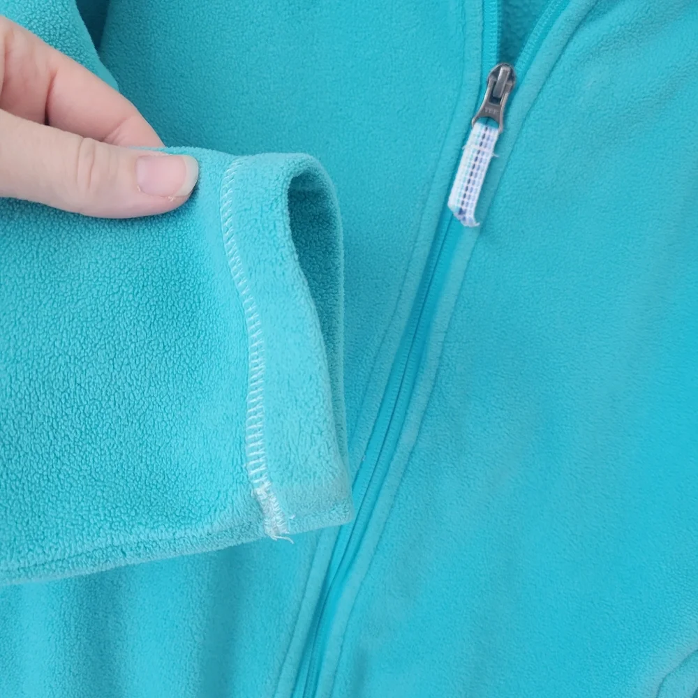 REI Aqua Blue Fleece Jacket Coat Size Girls 18/ XL